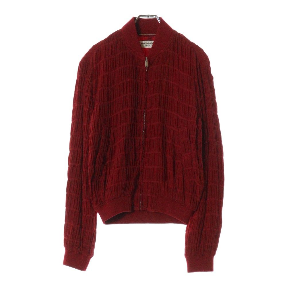 SAINT LAURENT PARIS ウールシルクジャケット レッド Saint Laurent Paris 2018 Red Varsity Teddy Jacket | eBay