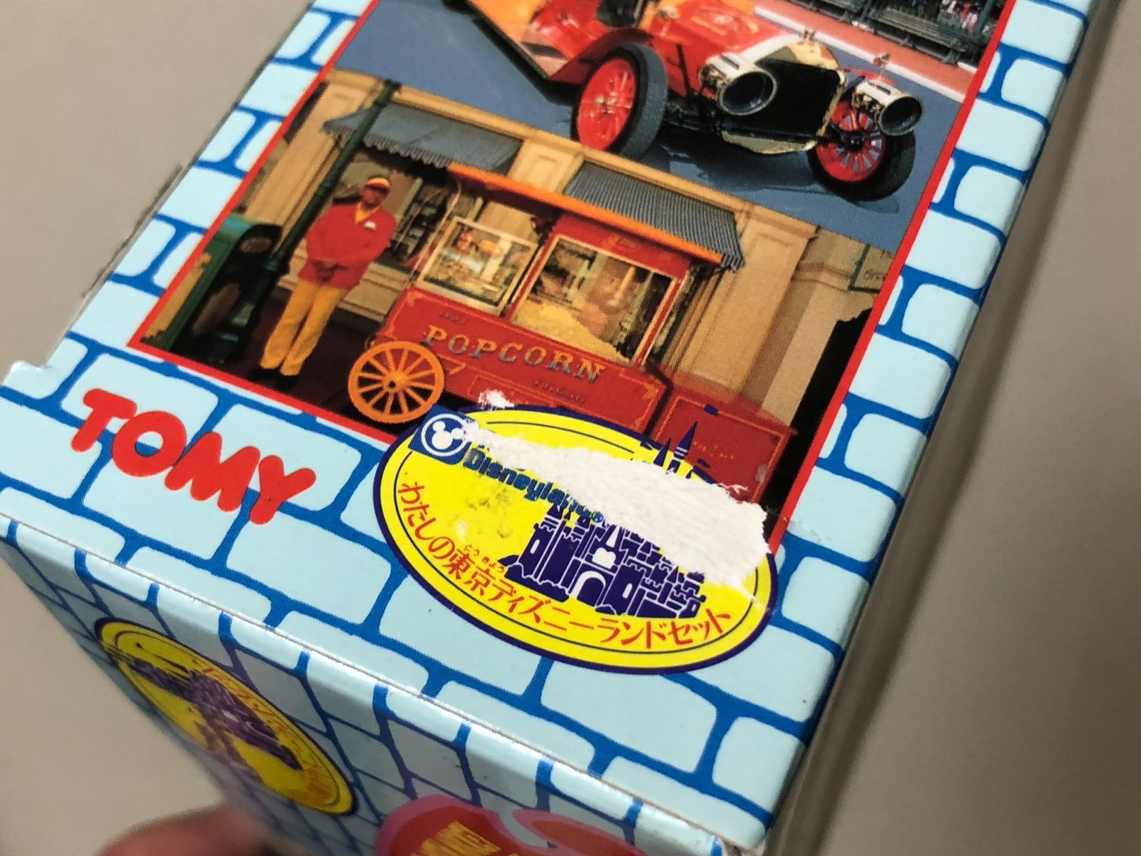 ディズニー　tomy ミッキーミニー人形付き消防車とポップコーンワゴンセット TOMY わたしの東京ディズニーランド ミッキー ミニー 消防車と