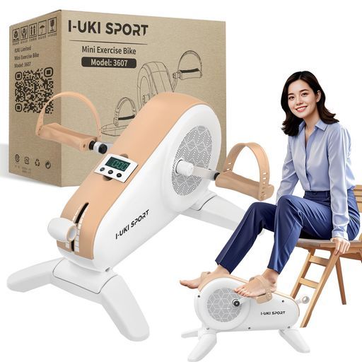 I-ukiSportミニエアロバイク家庭用静音マグネット8段階負荷液晶