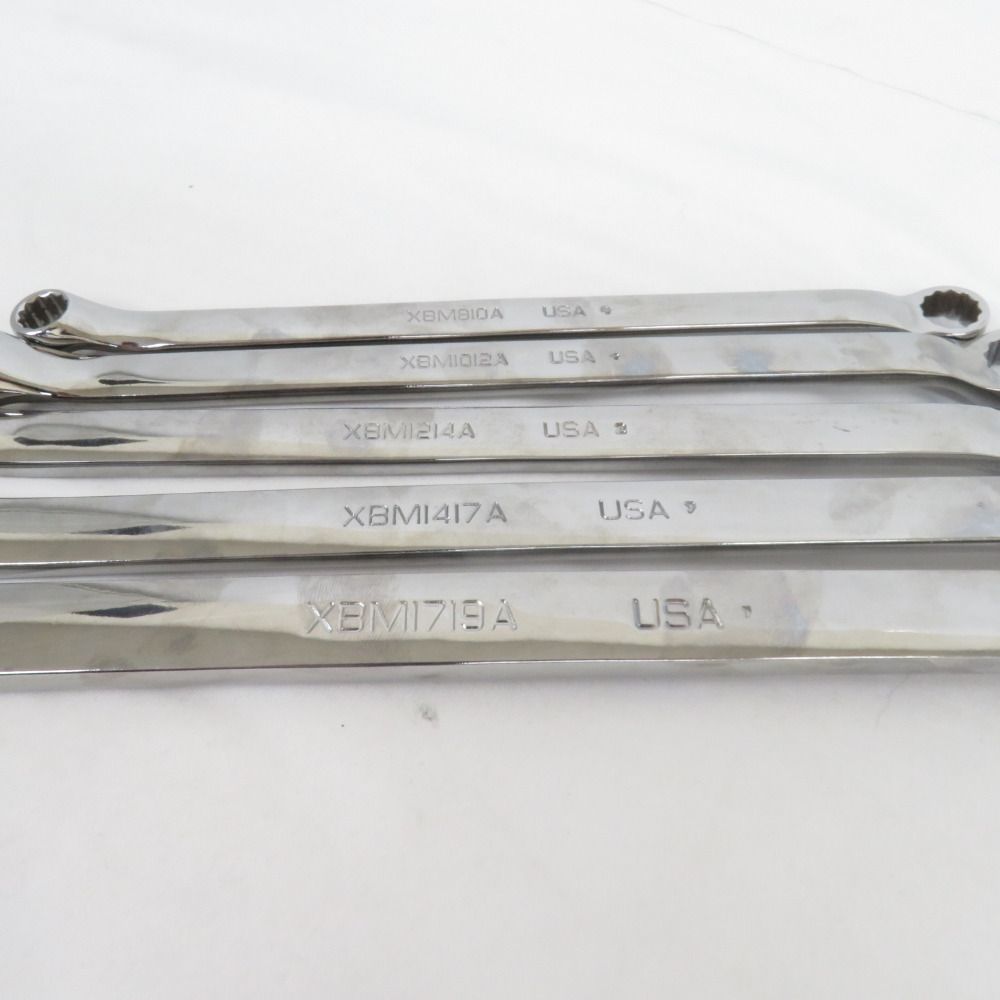  SnapOn メガネレンチ フランクドライブ 10° オフセットボックスレンチ 12角 5本セット .1012 A.1214 A.1417 A.1719 A メガネレンチ スパナ レンチ