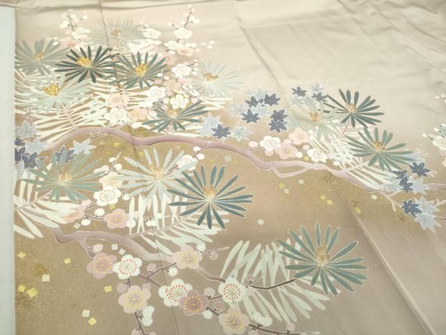 平和屋着物○京友禅の第一人者 松井青々 中国三大刺繍 相良刺繍 色留袖