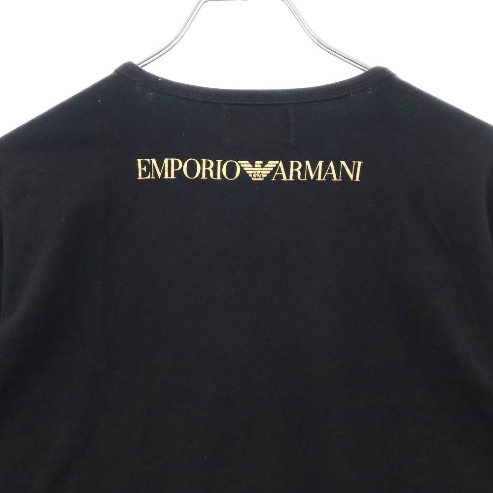 EMPORIO ARMANI (エンポリオアルマーニ) ラインストーン ロゴプリント