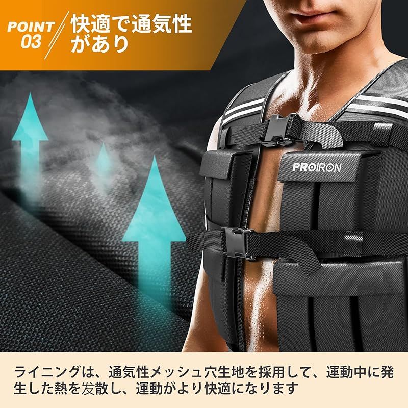 本日限定 PROIRON ウェイトベスト おもり 筋トレ 加重ベスト 20kg 重量調節 水洗い おもり ベスト 重り ベスト 重量ベスト 負荷運動 筋トレ 自重トレーニング 1 今すぐ一括検索！必見。