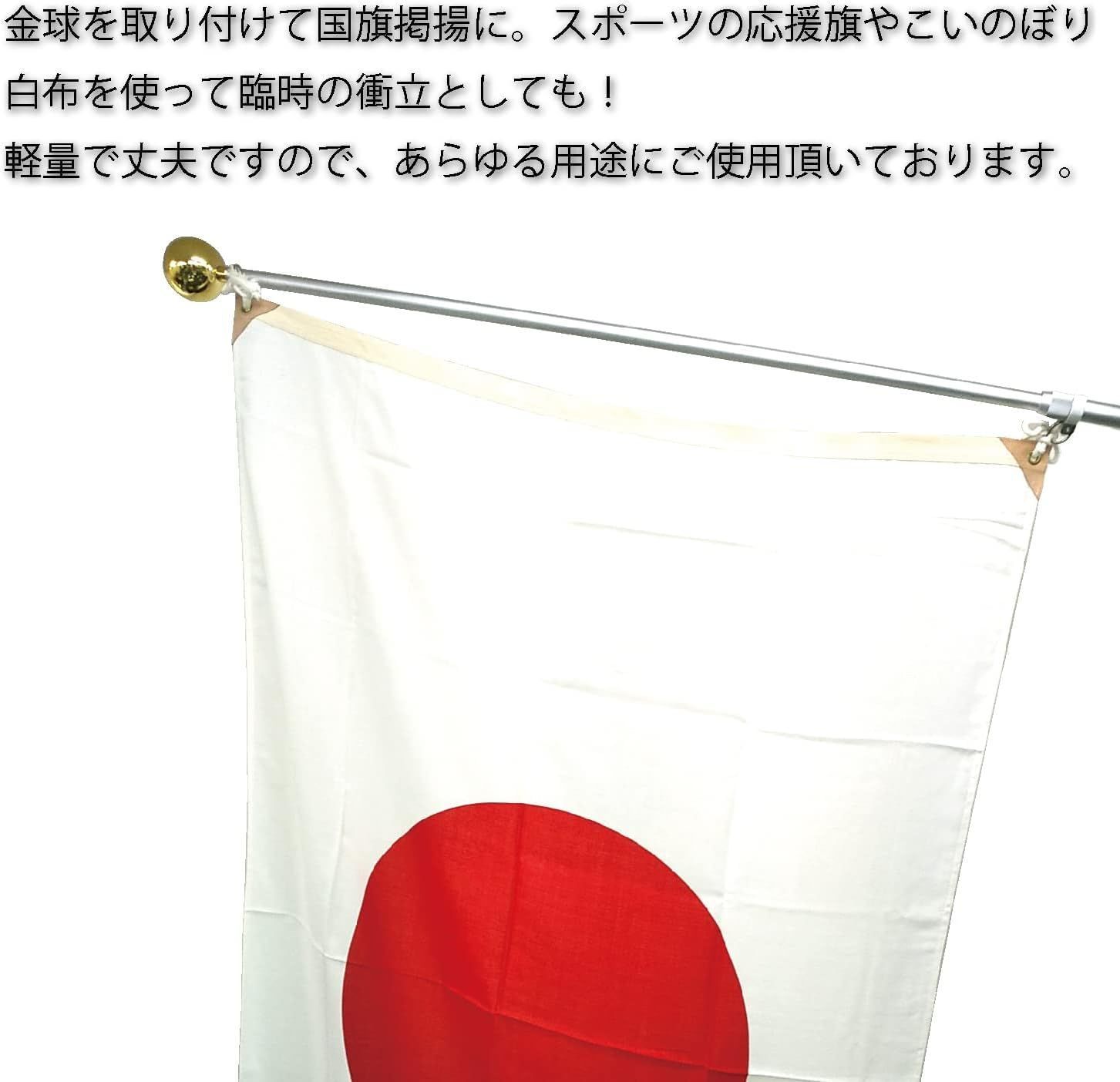  数量 旗用 伸縮式 アルミポール ケースセット 伸縮 旗 国旗 社旗 幕 のぼり 金球 旗竿 鯉のぼり 3ｍ 知育玩具 ベビー キッズおもちゃ
