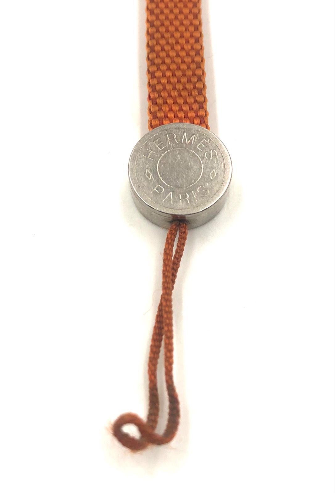 HERMES セリエ 携帯 スマホ レザー ストラップ チャーム シルバー金具
