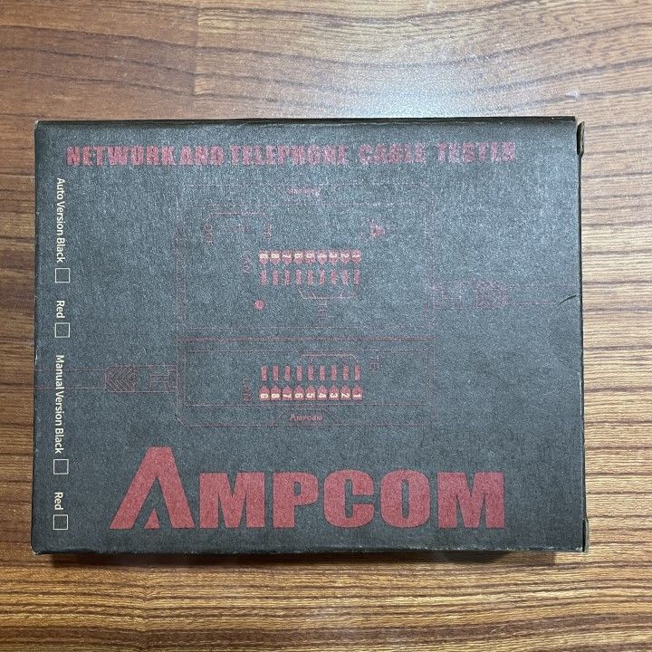ampcom lanケーブルテスター rj45(8p8c)/rj11(6p2c)/rj12(6p6c)/rj14