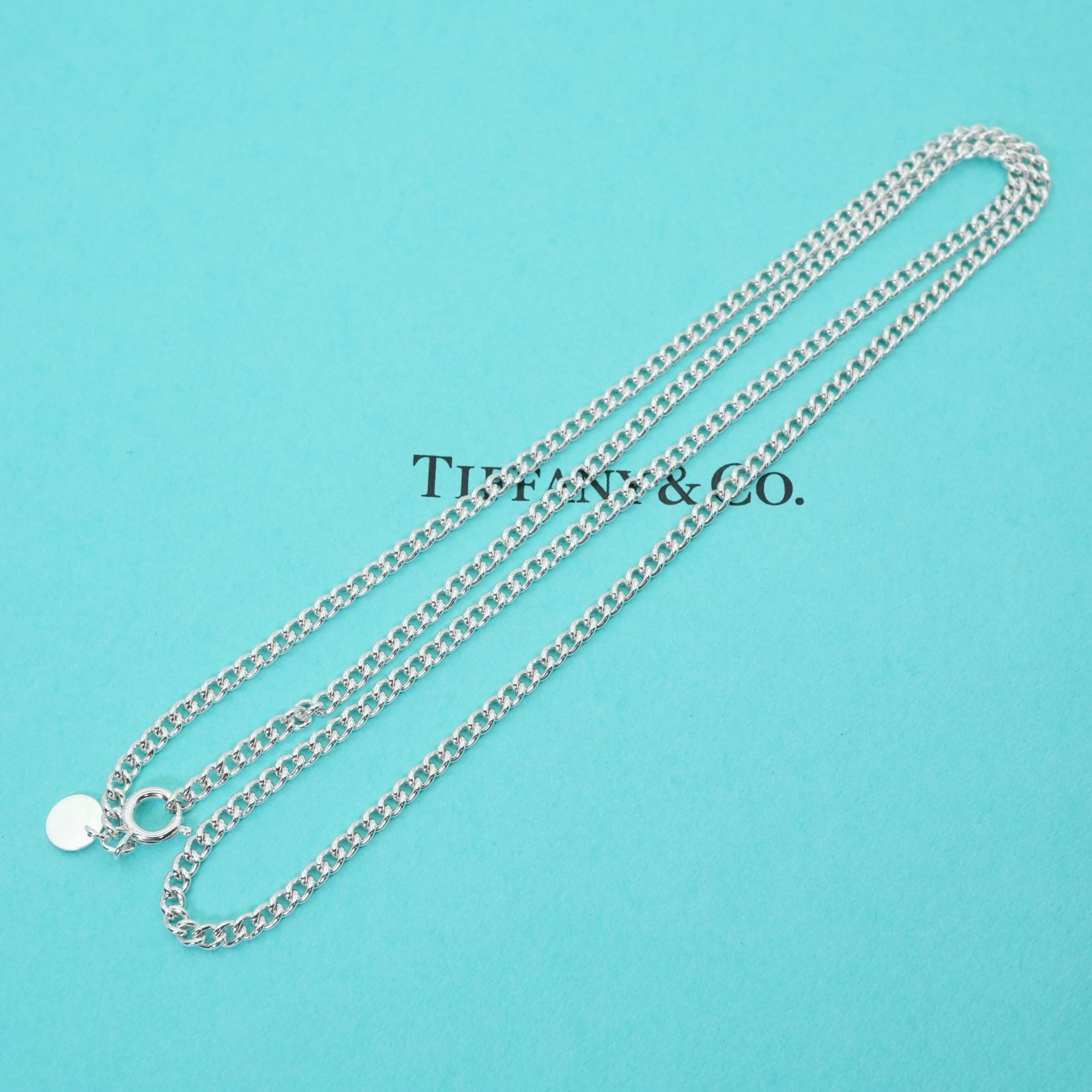 極美品!! 希少! Tiffany 77cm ツイスト ロング ネックレス ティファニー TIFFANY ツイストロープ チェーン ロング
