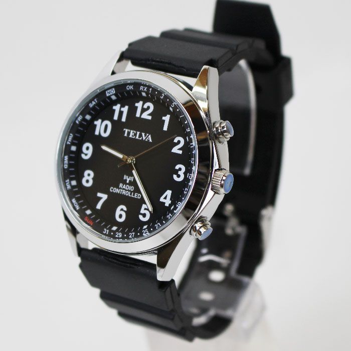 新品 クレファー 電波時計 10年電池 TELVA テルバ アナログウオッチ 