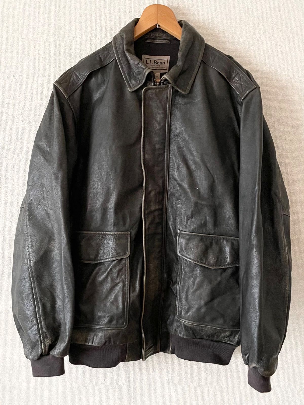 LL エルエルビーン Bean A2 フライトレザージャケット LARGE A-2 