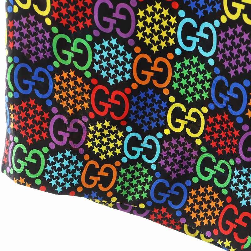 【新品】GUCCI サイケデリック シルクショーツ ハーフパンツ モノグラム 新品】GUCCI サイケデリック シルクショーツ ハーフパンツ