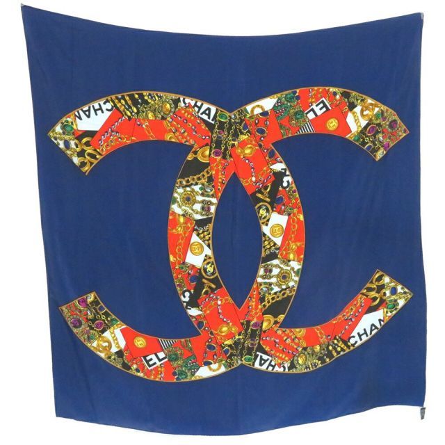 【極美品】CHANEL シャネル スカーフ ストール シルク ココマーク 高級感 シャネル ココマーク CHANEL スカーフ シルク – ロゴ VINTAGE