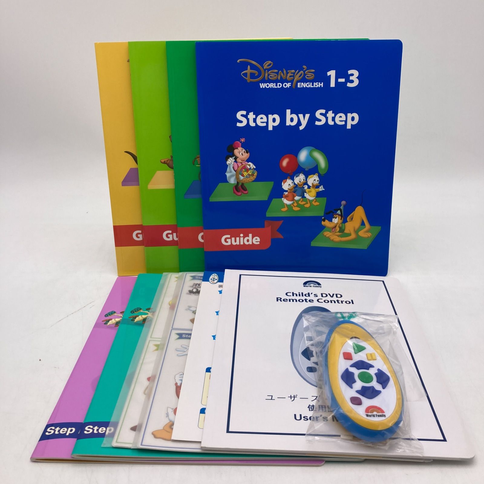 ディズニーワールドファミリー　絵本12冊と連動したDVD12枚 2016年購入 メインプログラムセット 絵本 CD DVD24枚 新子役