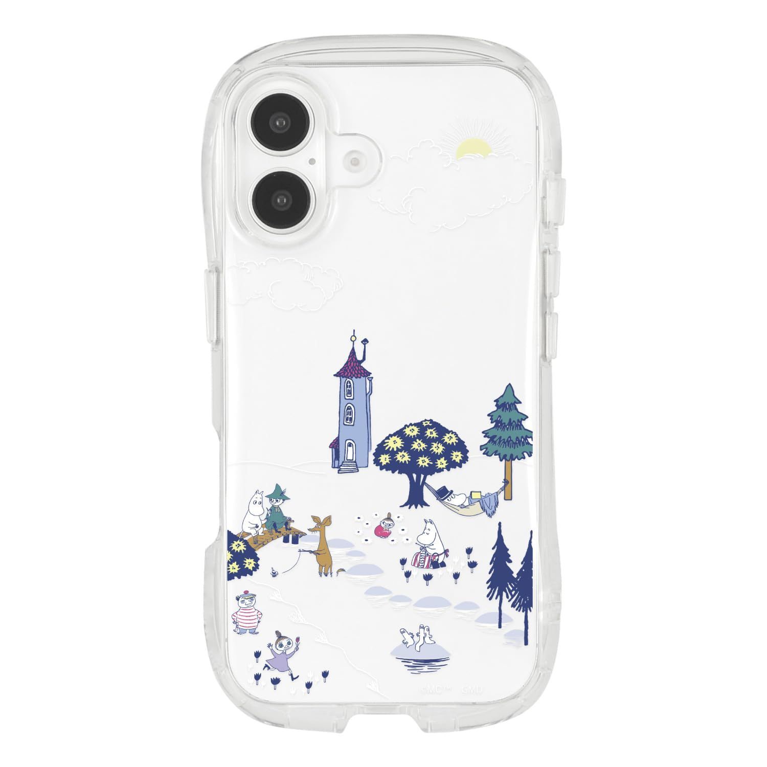 【人気商品】クリスタルクリアケース 対応 Ｂタイプ iPhone16 ムーミン MMN-213B グルマンディーズ