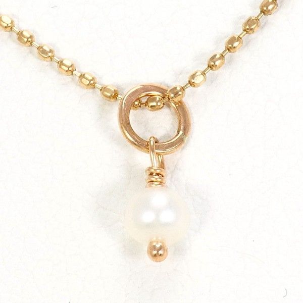 K10PG ネックレス NECKLACE パール 真珠 総重量約0.9g 約39cm