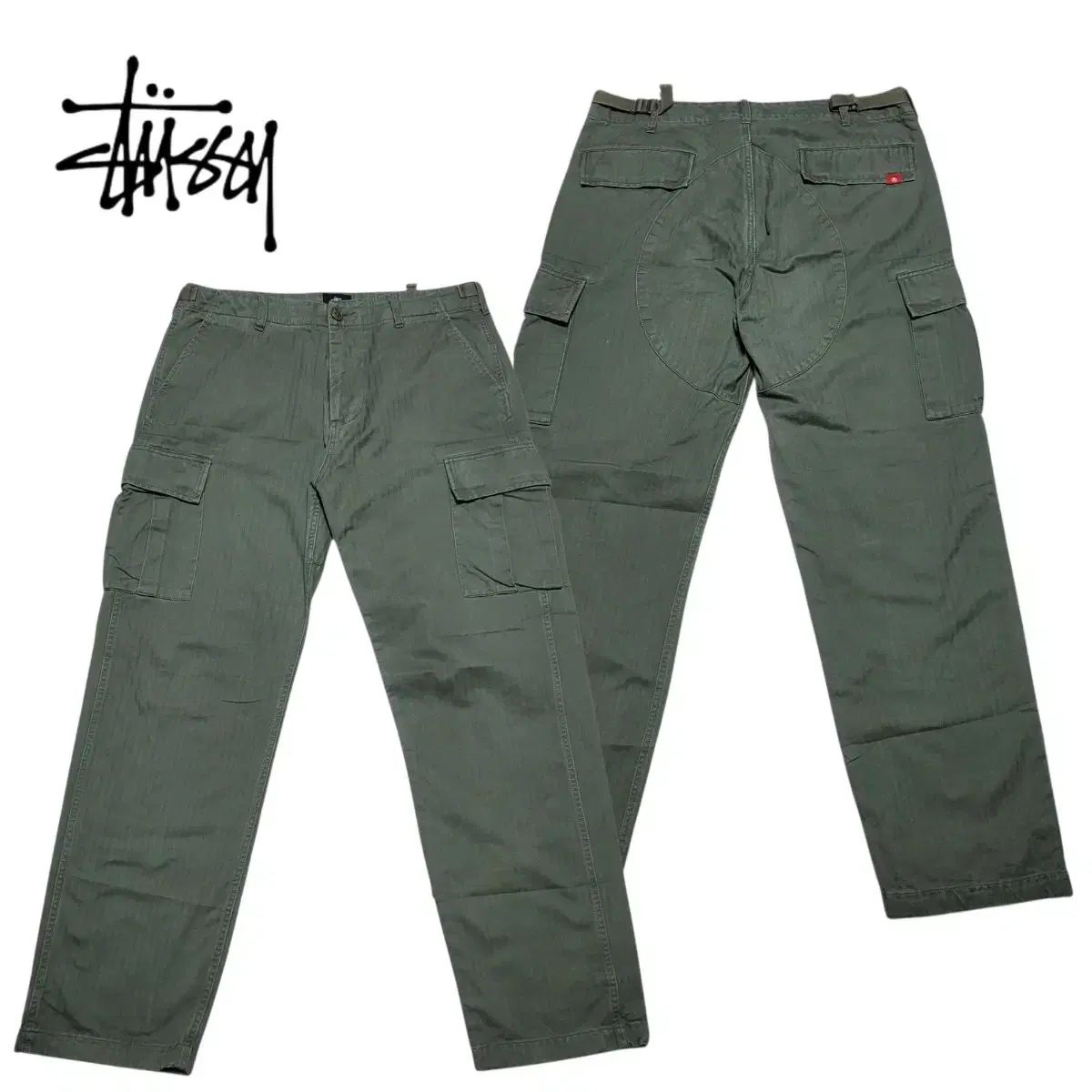 32 スゥードルジャパン ヘリンボーン ミリタリー カーゴパンツ stussy m51