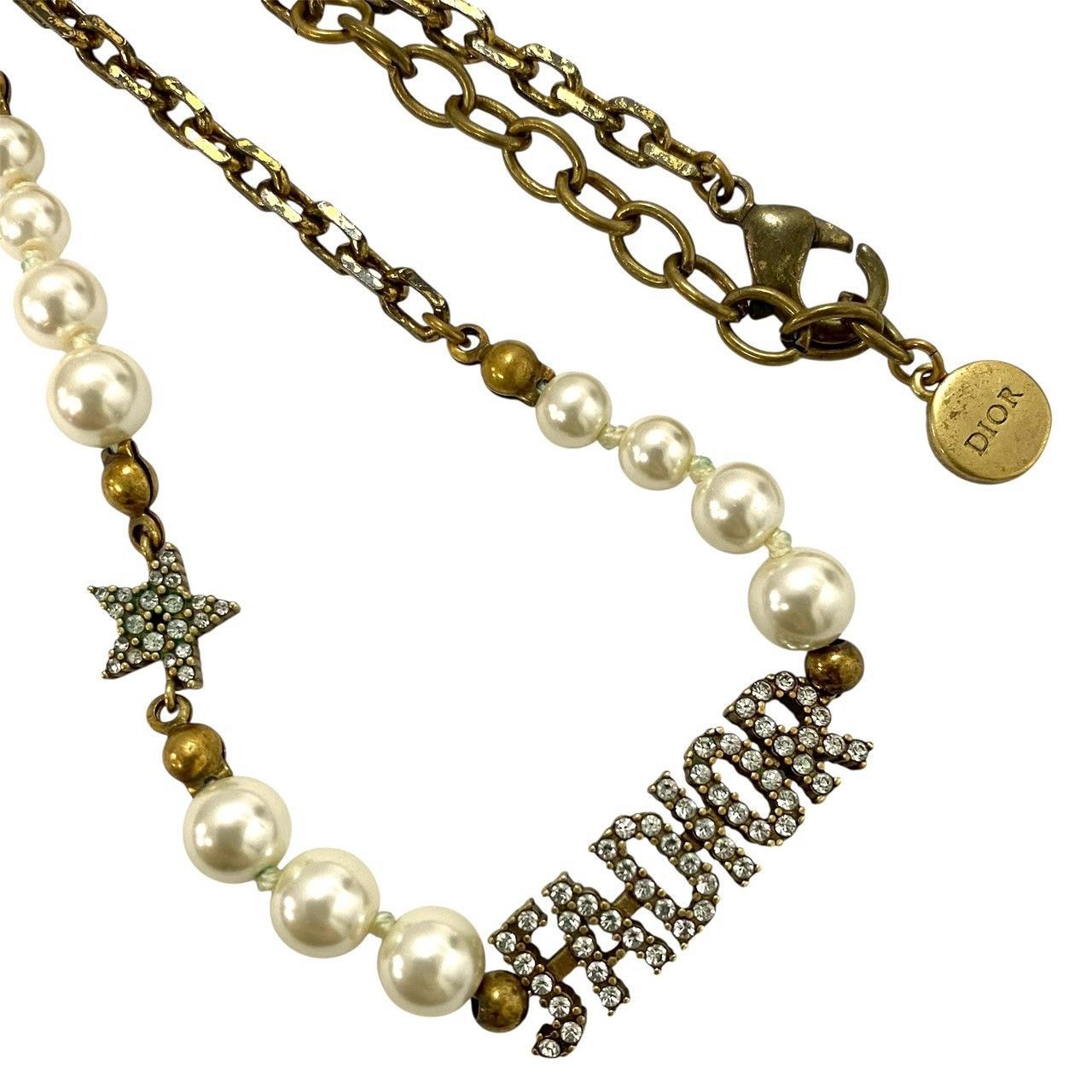 Dior】J'ADIOR/ ジャディオール チョーカー ネックレス フェイクパール