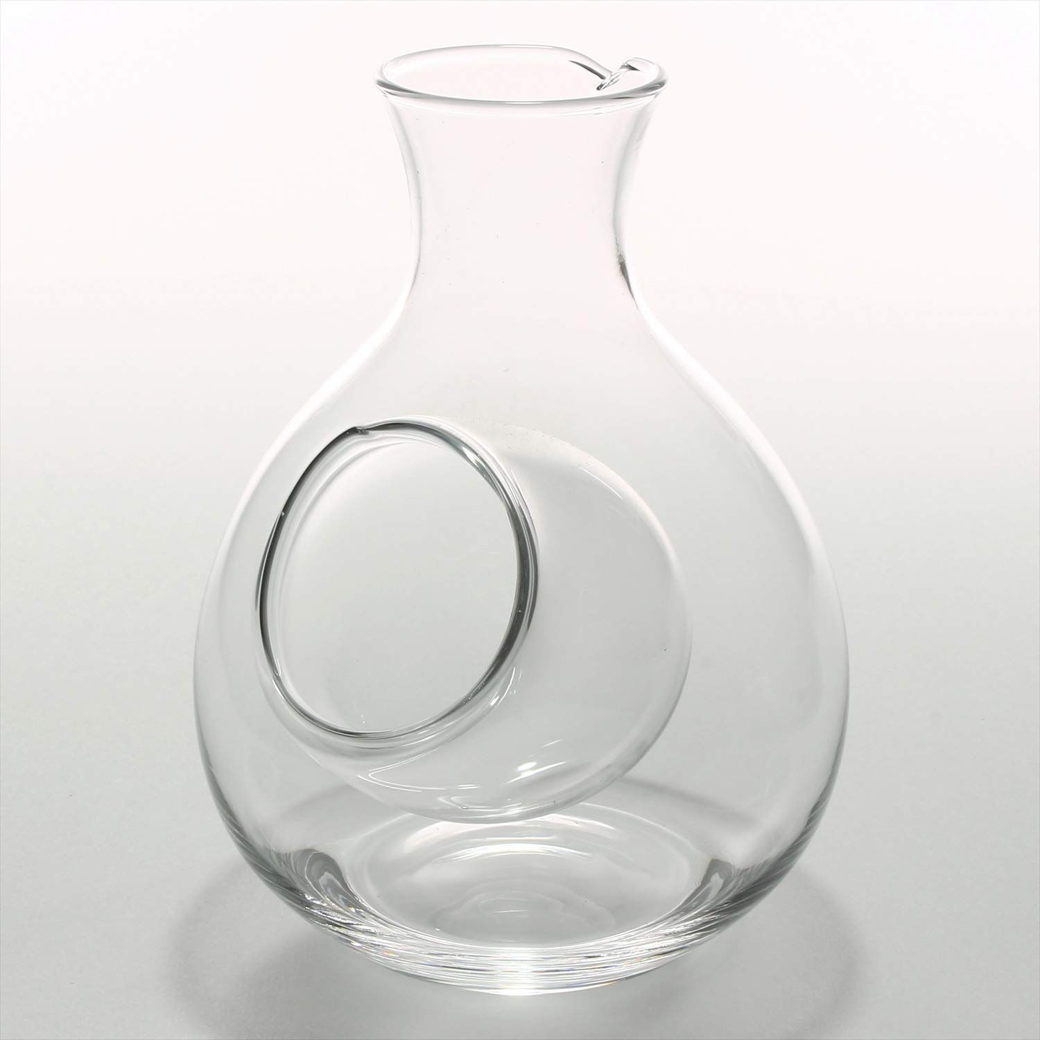ガラス 徳利 大塚硝子 冷酒出汁 酒器 Φ57×H61mm 新品 大塚硝子(Otsukaglass) 冷酒 グラスセット ガラス 徳利 カラフェ 氷ポケット 約270ml グラス 杯 約100ml 3点セット 47T222-SET