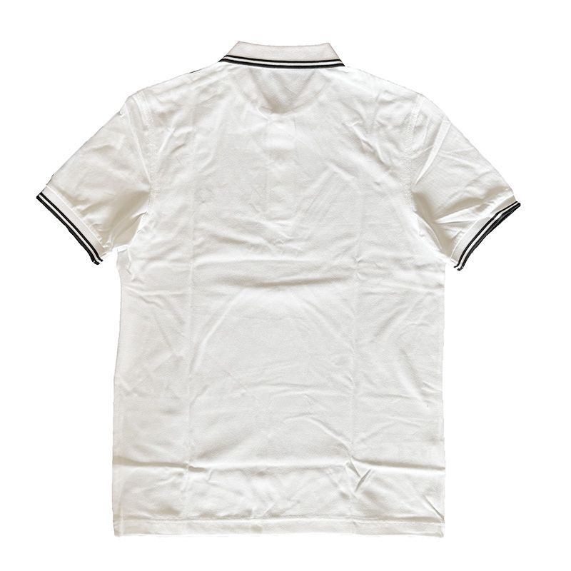 ☆2025春夏新入荷☆FRED PERRY フレッドペリー M3600 ポロシャツ 刺繍入り 半袖 ホワイト メンズ
