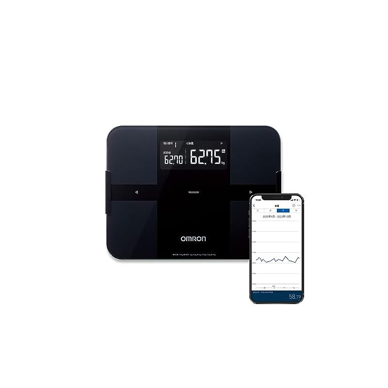 オムロン 体重体組成計 HBF-255T-BK 黒 オムロン カラダスキャン 体重体組成計 HBF-255T-BK （ブラック