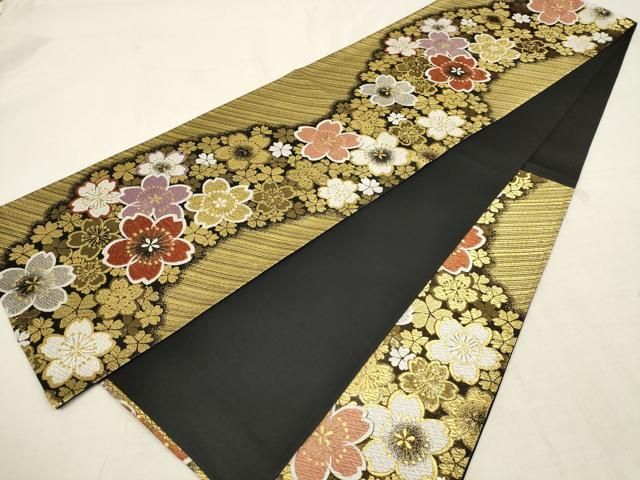 ますいわ屋　振り袖　セット　黒地　古典柄　金彩　唐織袋帯　豪華　137 ますいわ屋 振り袖 セット 黒地 古典柄 金彩 唐織袋帯 豪華 137
