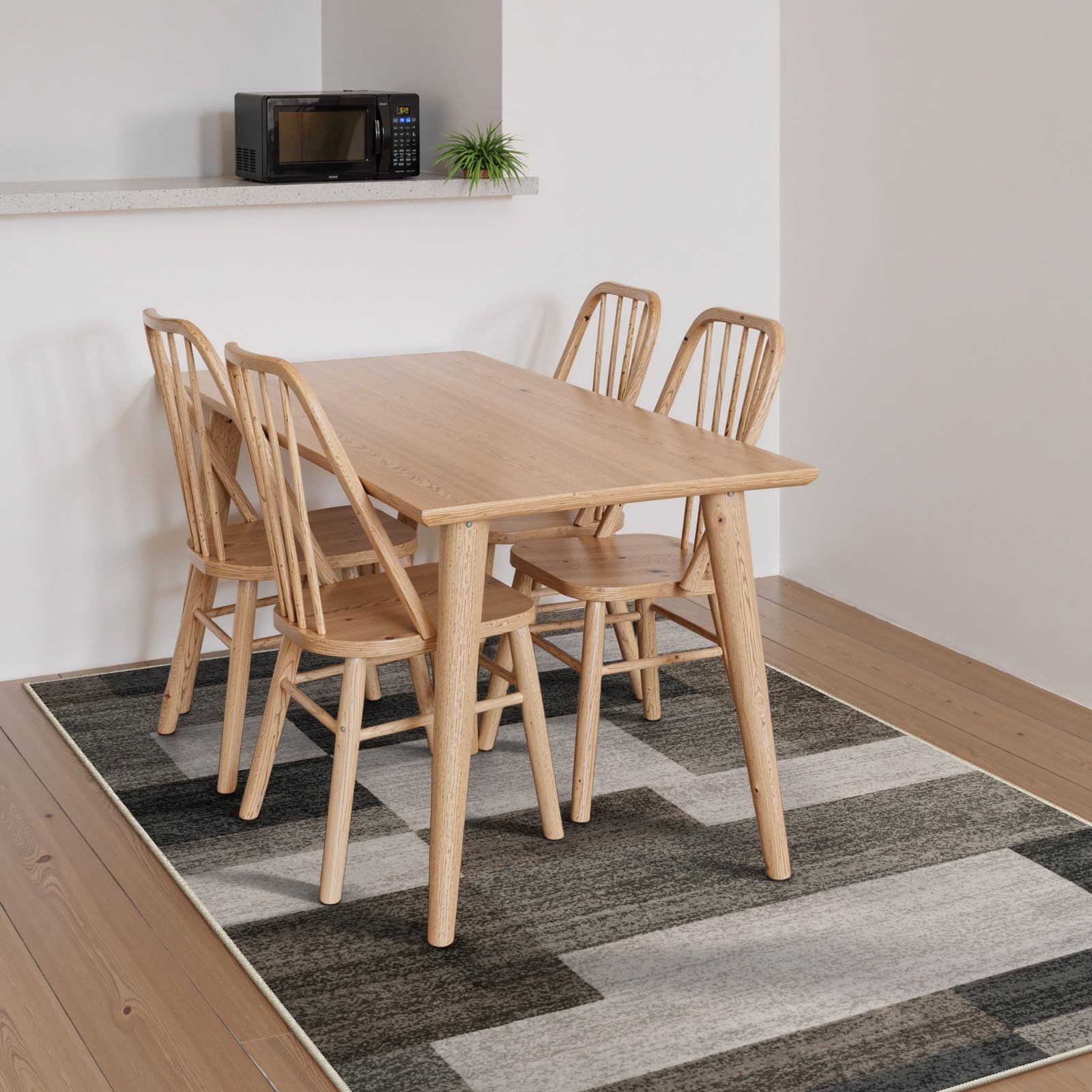 HAOCOO カーペット 洗える 140х200cm ラグ 約1.5畳 北欧風 モダン ホットカーペット対応 ふわふわ 滑り止め 防音 抗菌防臭 室内用 長方形 ラグマット オールシーズン適用 モザイク カラーマッチング ブラウン WWW_OLIVIERBERNSTEIN_COM