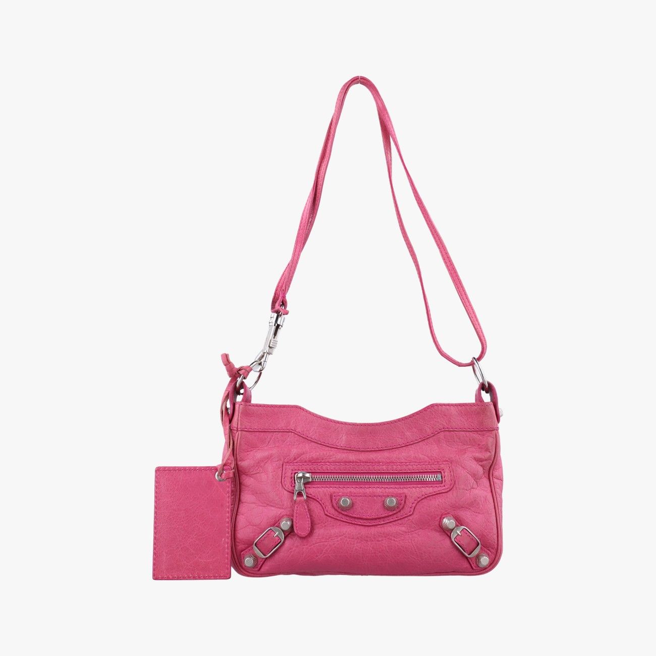 バレンシアガBalenciagaジャイアントヒップ ピンク ラムスキン 237203.5540 002123