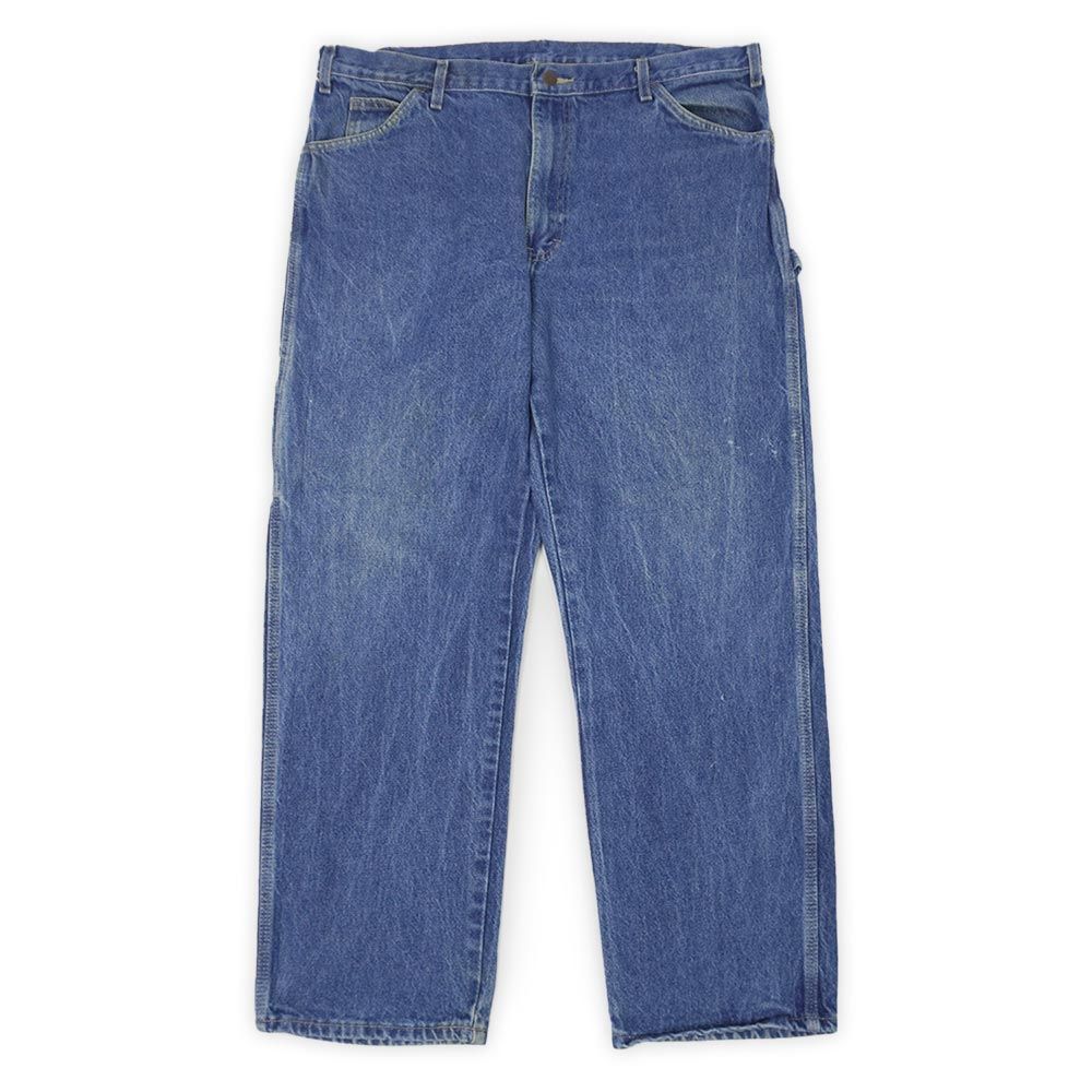 ディッキーズ Dickies 00s Y2K 2000年代 デニムペインターパンツ 赤タグ 旧タグ 定番 太め 874 USA アメリカ ヴィンテージ 古着 メンズ ズボン パンツ インディゴブルー W38 L30