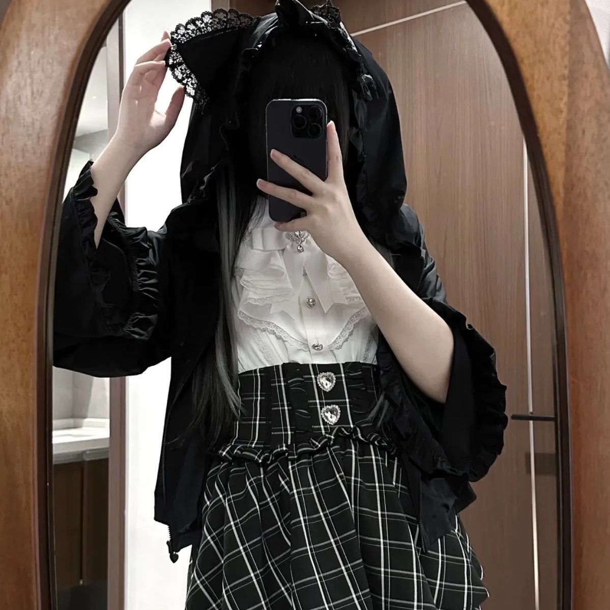 ☆猫耳フード付きパーカー☆ 可愛い サブカル 服 秋 春 フード ☆猫耳フード付きパーカー☆ 可愛い サブカル 服 秋 春 フード
