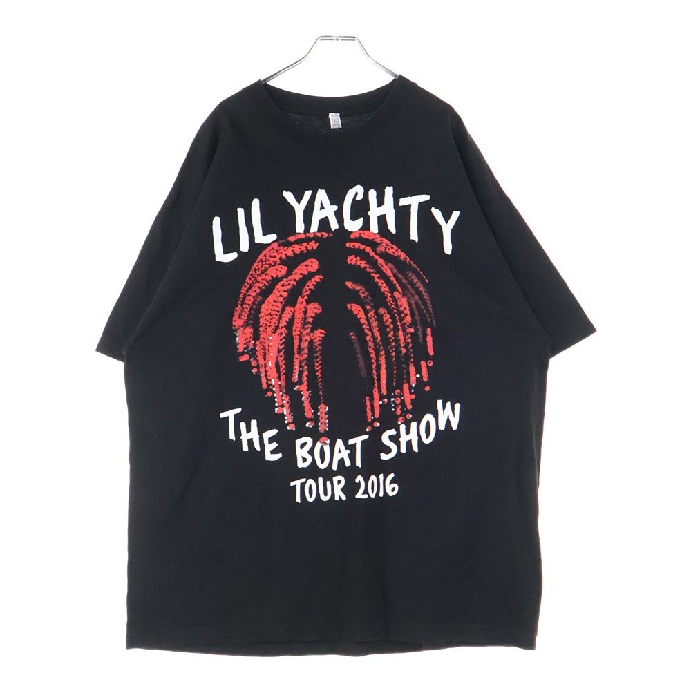 VINTAGE (ヴィンテージ) LIL YACHTY 2016 TOUR THE BOAT SHOW Tシャツ 半袖カットソー クルーネック リルヨッティ ブラック