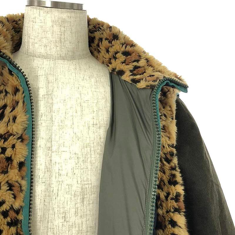 サカイ sacai 19AW レオパードプリントエコファーブルゾン ジャケット