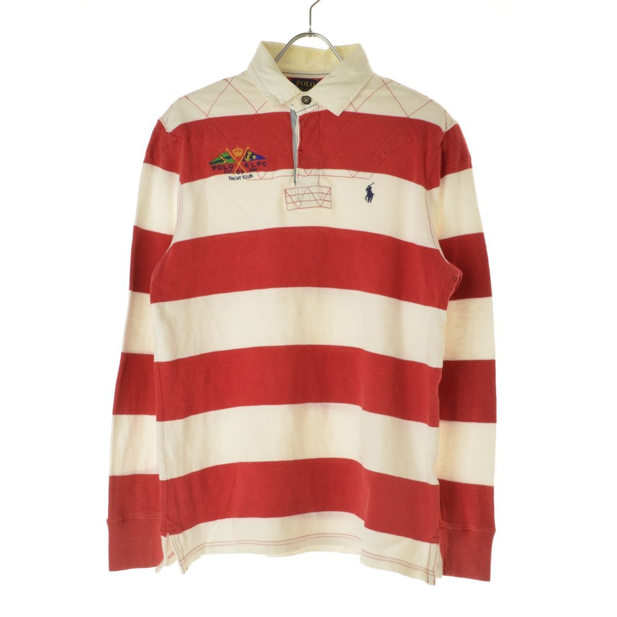 【POLORALPHLAUREN】フラッグ刺繍ワンポイントラガー長袖シャツ