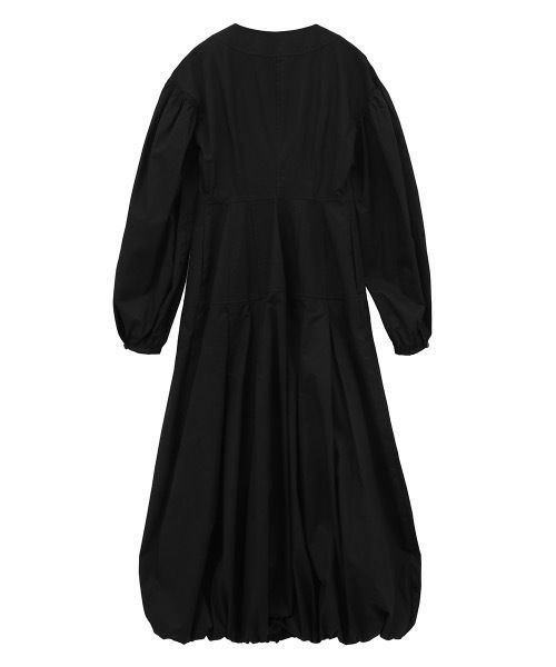 23AW CLANE クラネ FRONT ZIP BALLOON ONEPIECE フロントジップ ...