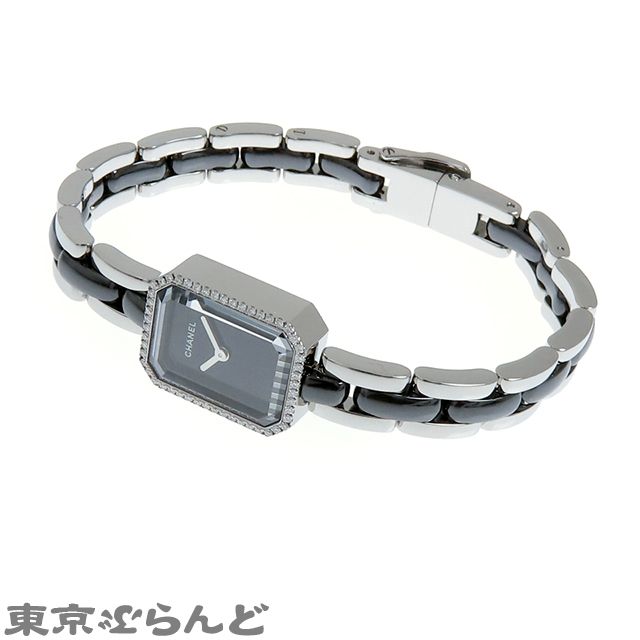シャネル CHANEL プルミエール セラミック H2163 ブラック SS