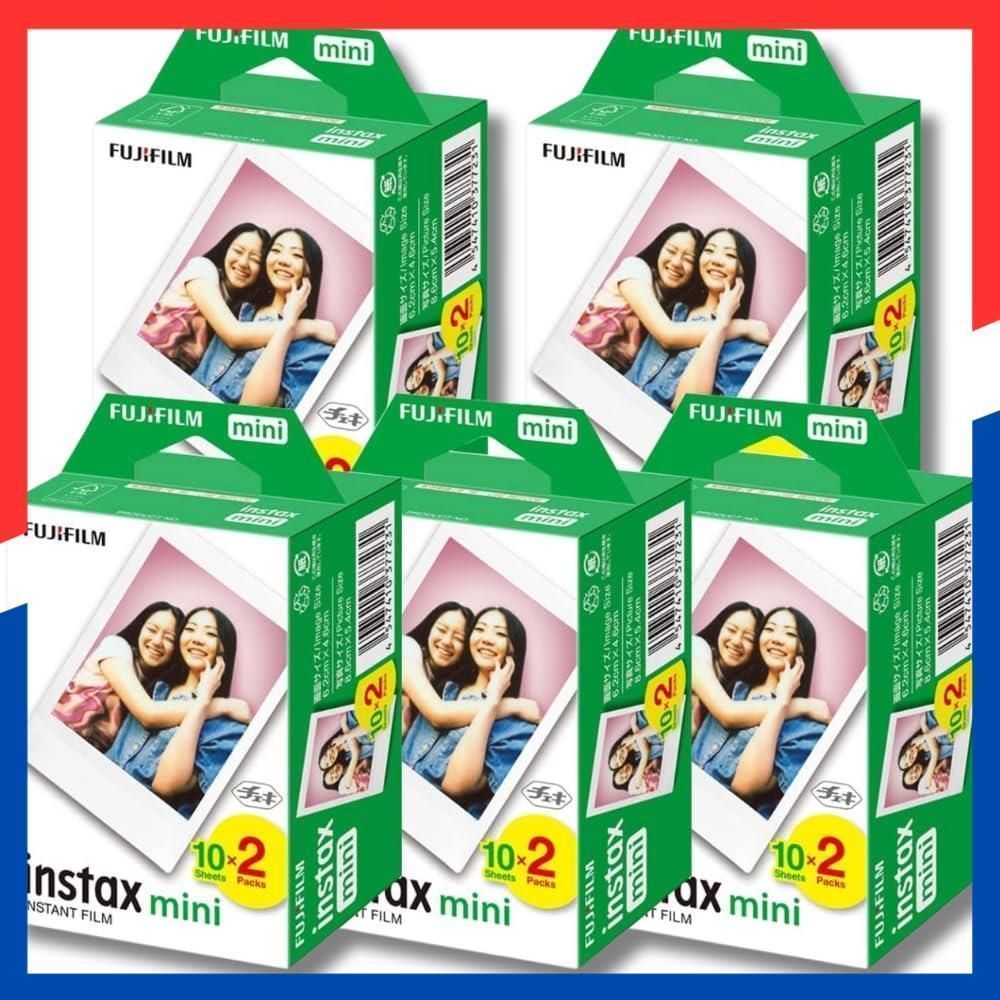 数量 チェキ用フィルム カードサイズ 20枚入×5セット 100枚 インスタントカメラ 5箱 JP2 mini instax フィルム チェキ 富士フィルム