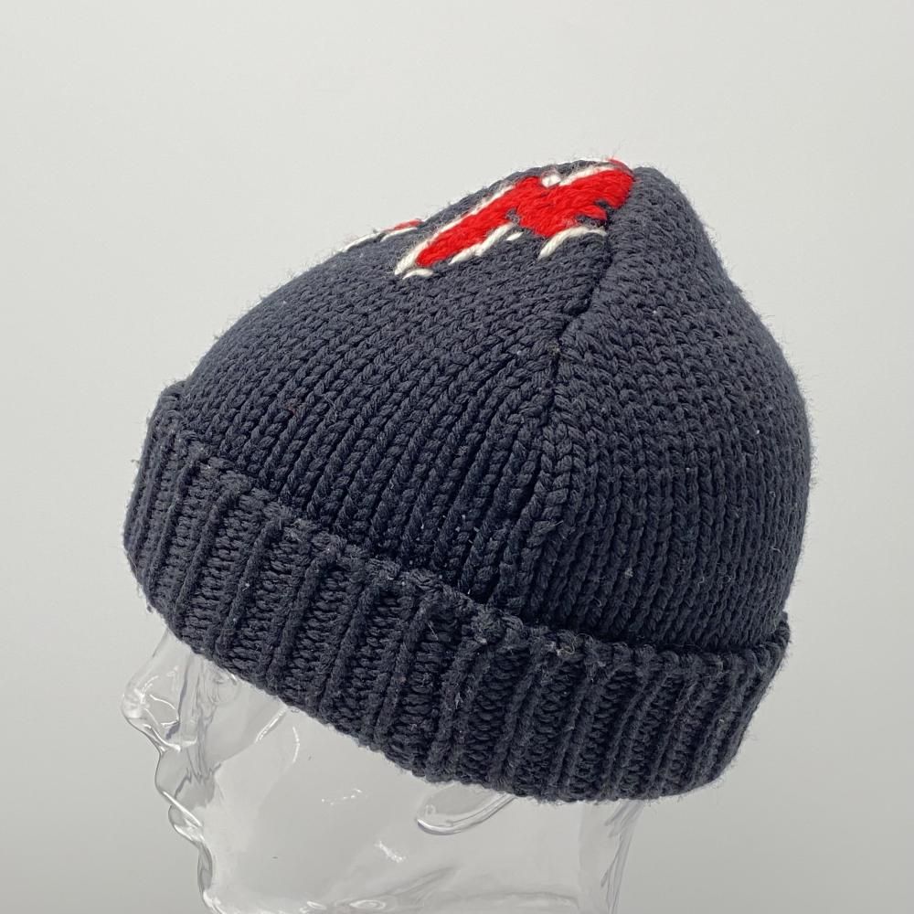 PRADA ニット帽 サイズM ブラック レッド UMD432 プラダ 17