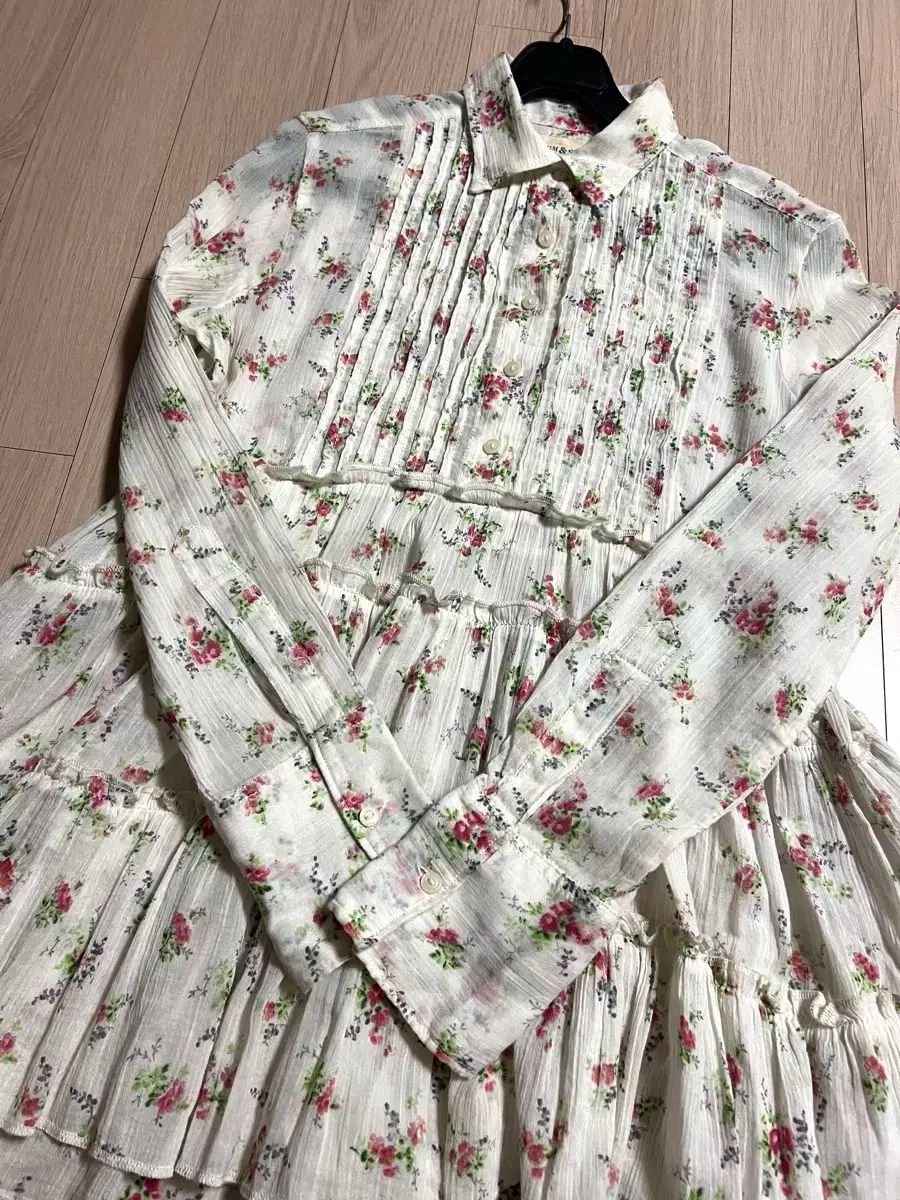 ★ POLO RALPH LAUREN ポロラルフローレン デニム - サプライ 綿 フラワー フリル ブラウス シャーリング