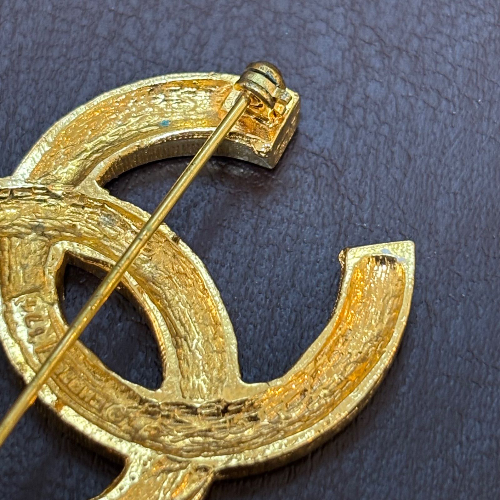 シャネルヴィンテージココマークストーンブローチ