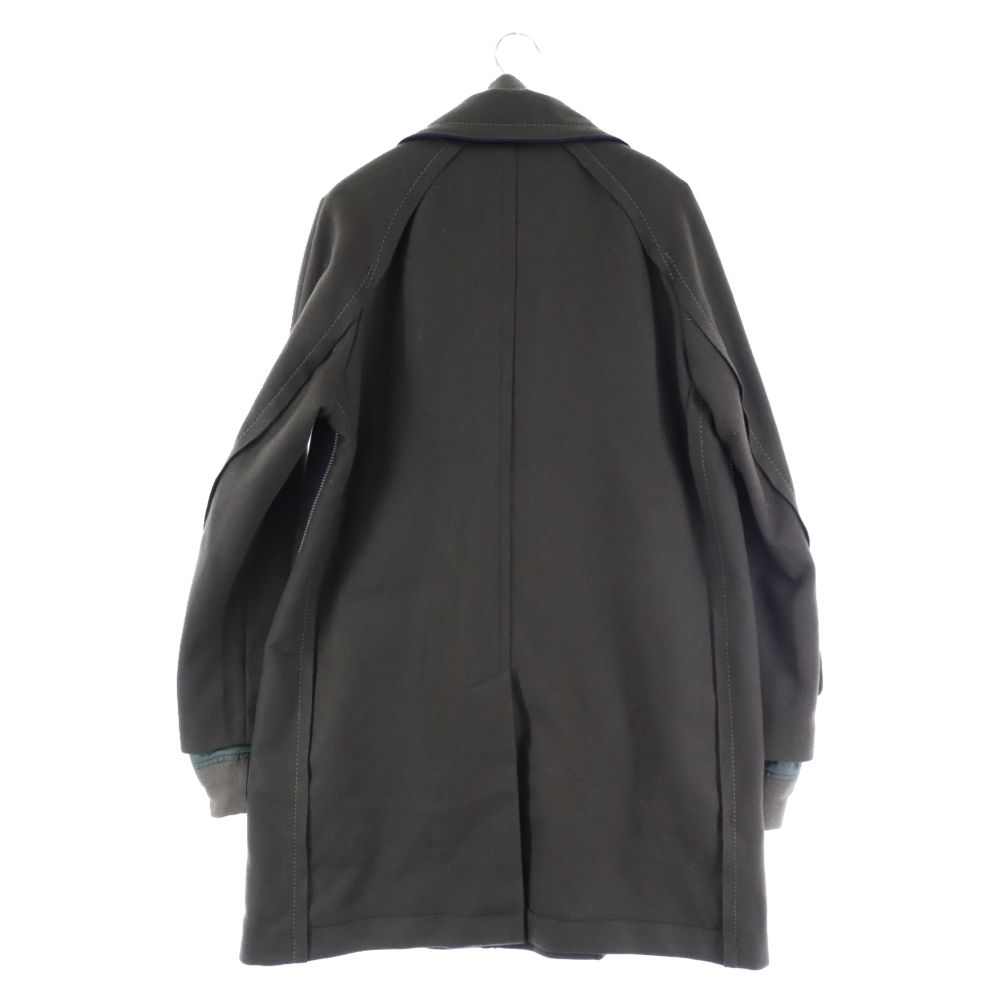 sacai 18AW docking Melton Coat - fountainheadsolution.com