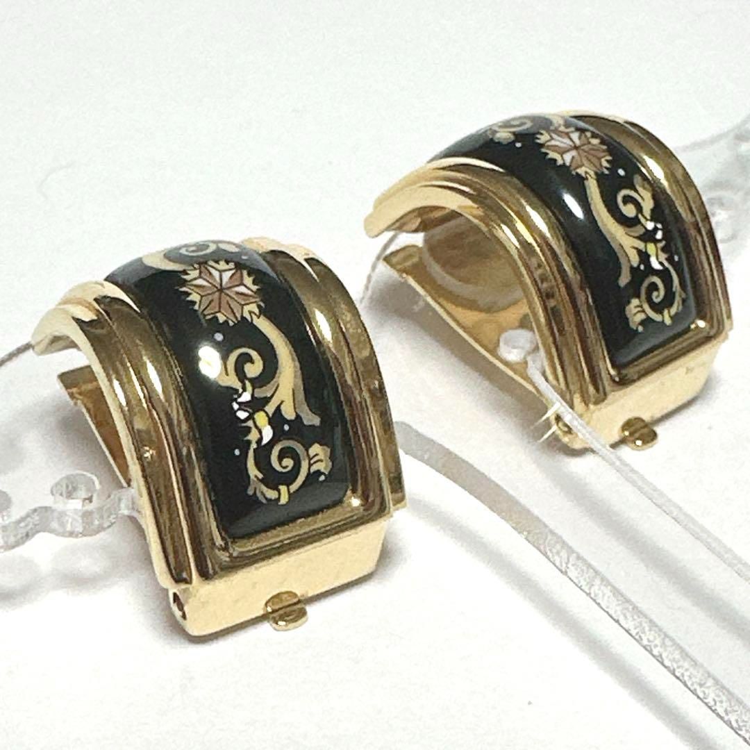 美品 HERMES エルメス イヤリング エマイユ GP 七宝焼 ゴールド - メルカリ