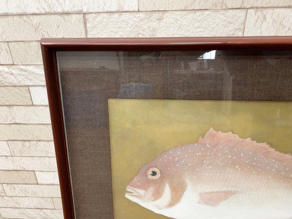 彩色魚拓 壁掛けアート