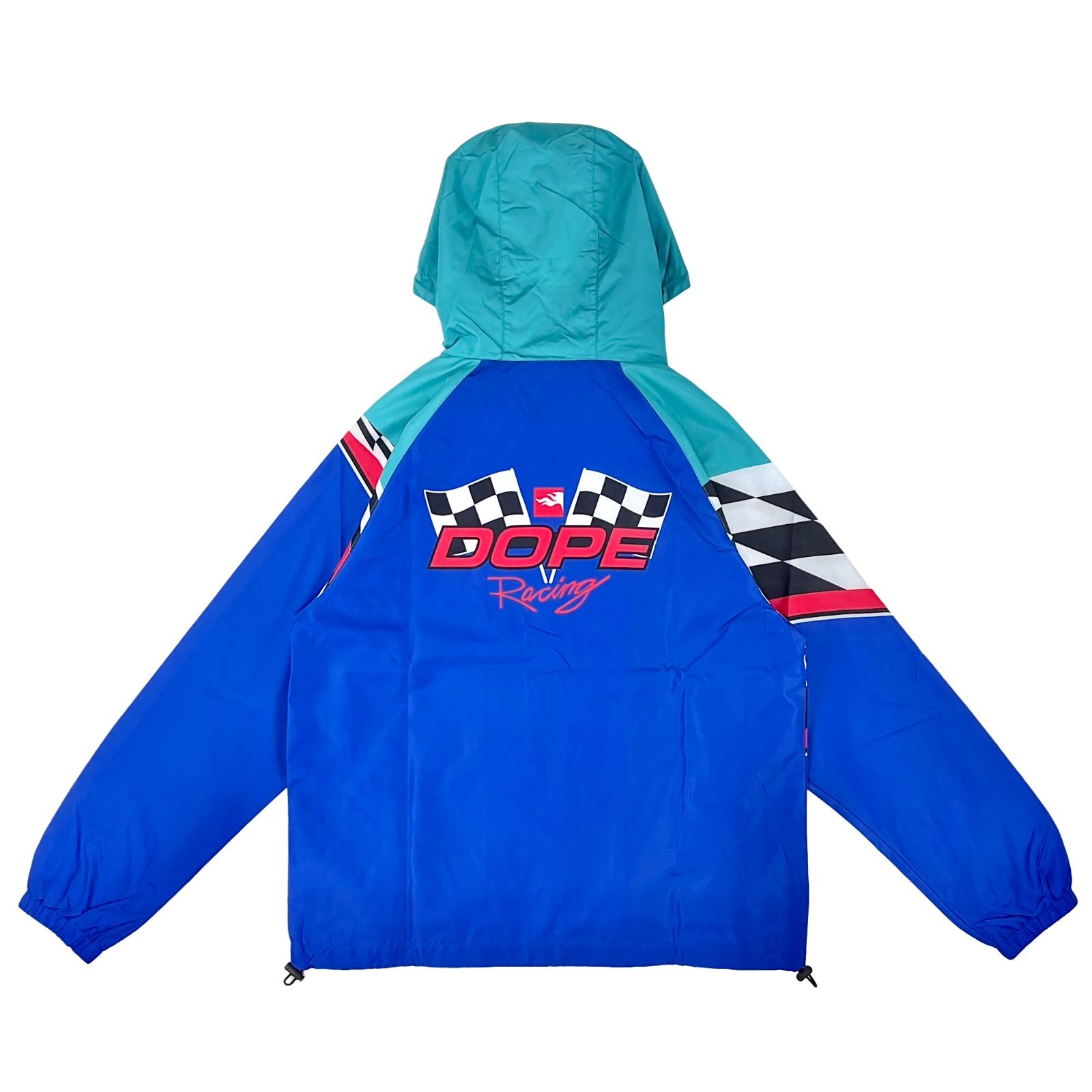 DOPE ドープ チェッカー フラッグ バックプリント アノラック 