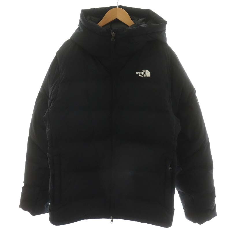 ザノースフェイス THE NORTH FACE BELAYER PARKA ビレイヤーパーカ ダウンジャケット フード ナイロン アウター XL 黒  ブラック ND92215 /AN16