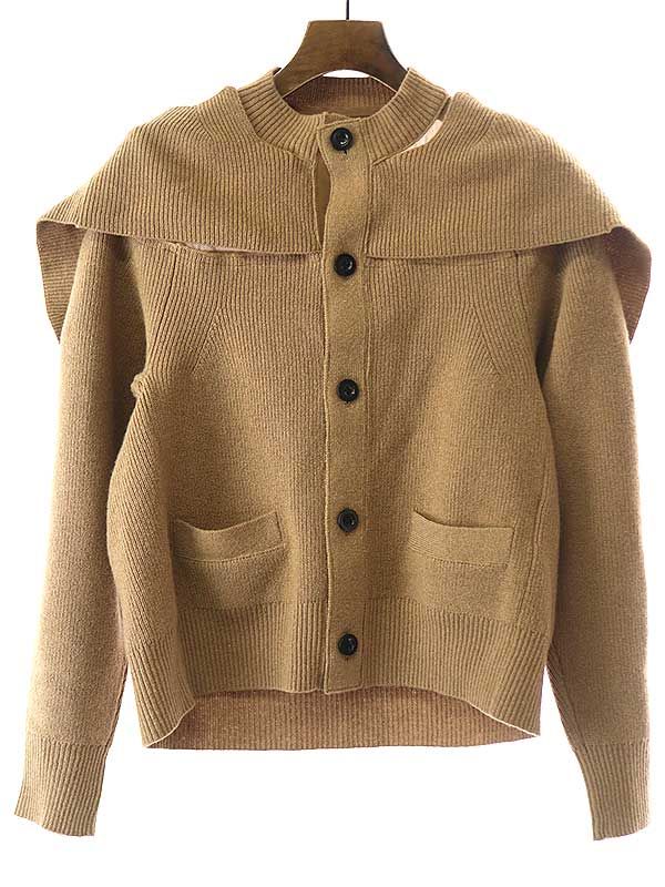 トップス sacai Chiffon Mix Wool Knit Cardigan sacai サカイ 23AW Chiffon Mix Wool Knit Cardigan シフォン