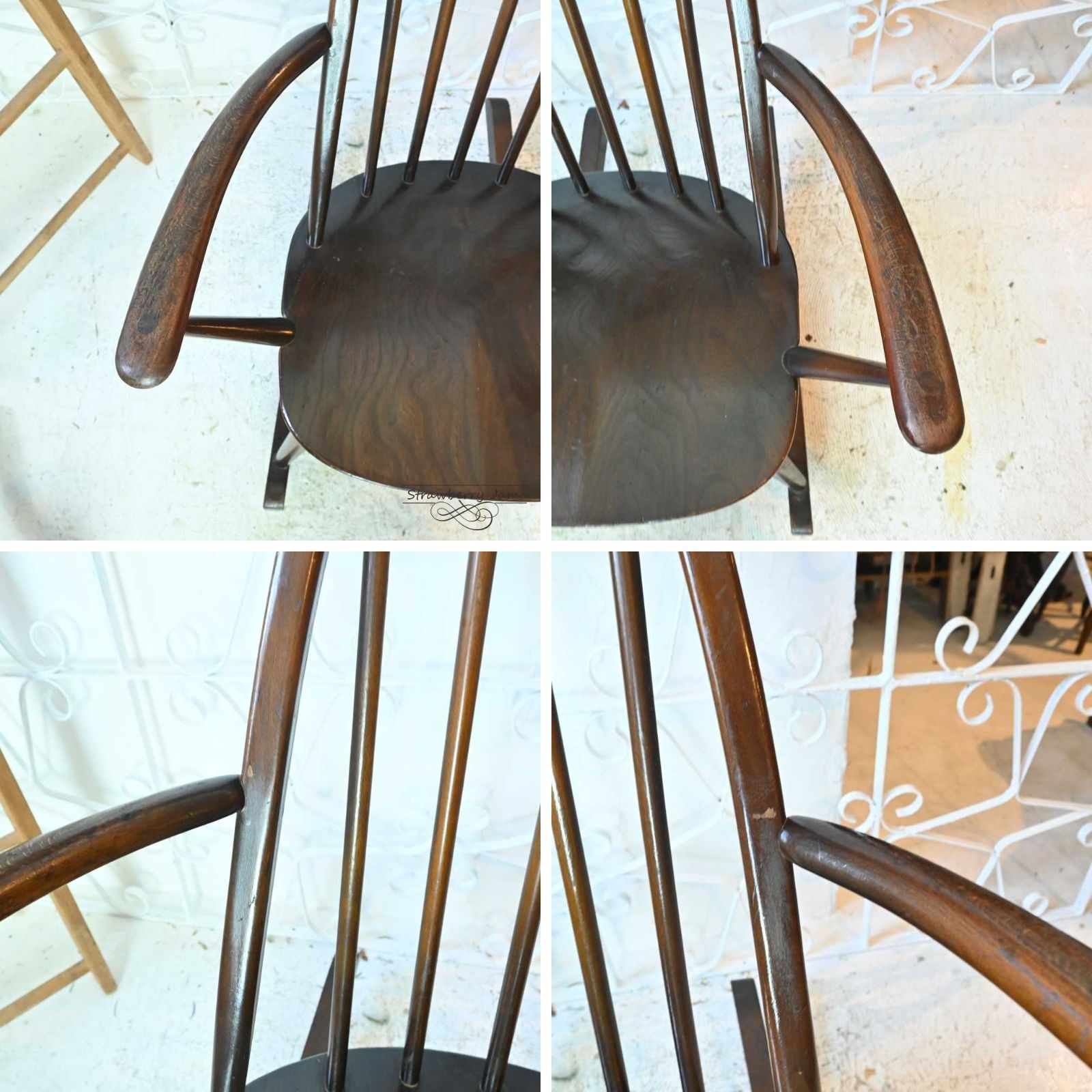 L3705-241 英国アンティーク ERCOL ロッキングチェア クエーカー L3705-241 英国アンティーク ERCOL アーコールチェア ロッキング