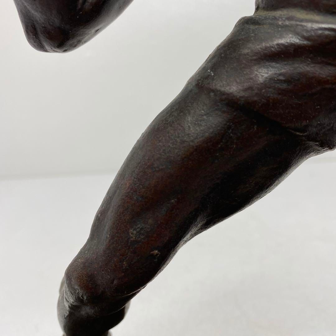 花里作ブロンズ人物置物