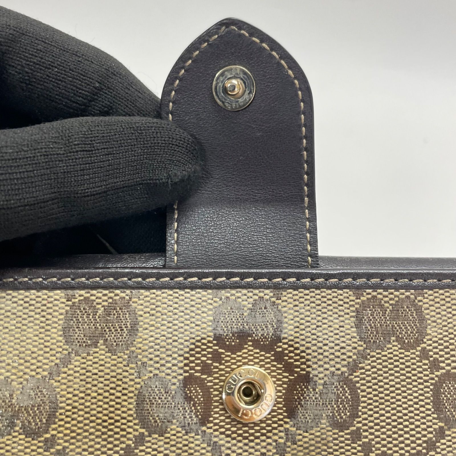GUCCI GGモノグラム 長財布 ダークブラウン 極美品✨ GUCCI グッチ 長財布 GGキャンバス ダークブラウン