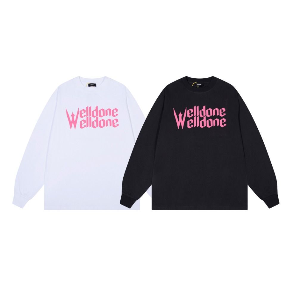 ON 822 メンズ ロングスリーブ Tシャツ プリント ブラック|ホワイト S-L | -WT0輸入