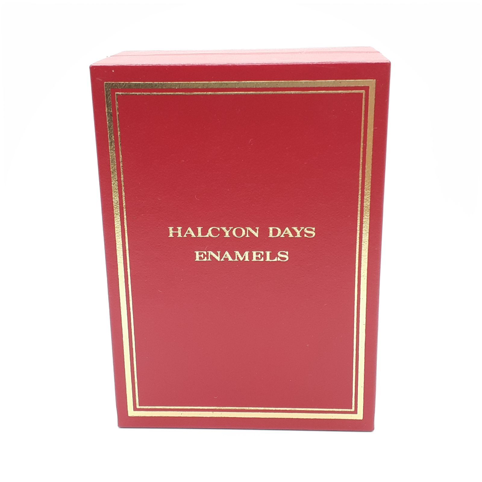 X'mas　サンタクロースの エナメルBox  　ハルシオンデイズ　イギリス製 HALCYON DAYS ENAMELS ハルシオンデイズ イギリス 小物入れ