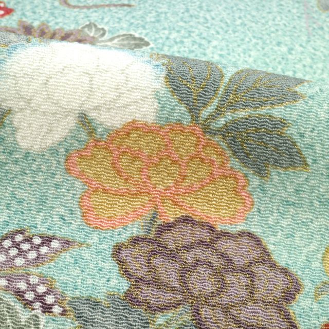 新古品】すごい値！小紋 着物 袷 正絹 縮緬 ちりめん 本加工 高級 上質