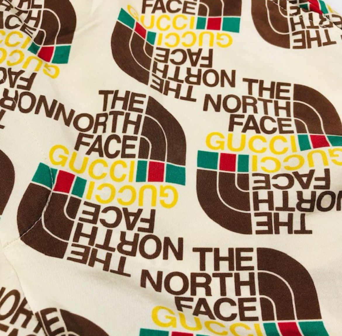 グッチ ノースフェイス コラボレーション パンツ ブラック×オレンジ XXS 